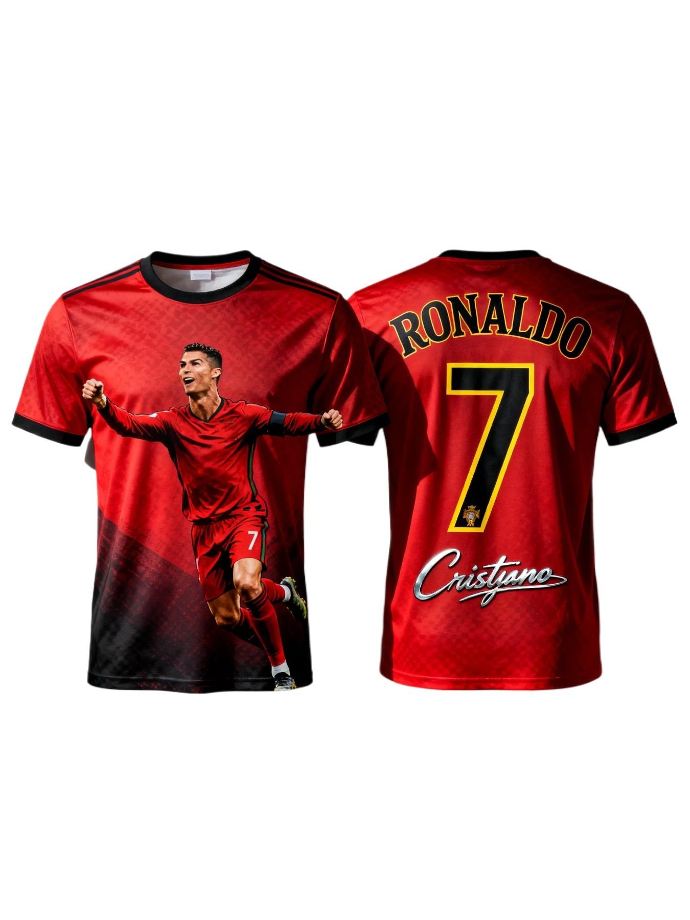 2026 Ronaldo 7 Football Jersey Style Adults Fan Edition Summer Soccer Training Tops Comfortable Sportswear Quick Dry T-Shirt