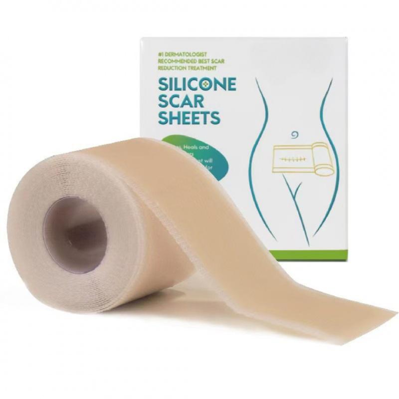Silicone Scar Sheets, Professional Breathable Scar Tape, Skin-friendly Scar Tape for All Skin Types, Sports Tape for Women & Men