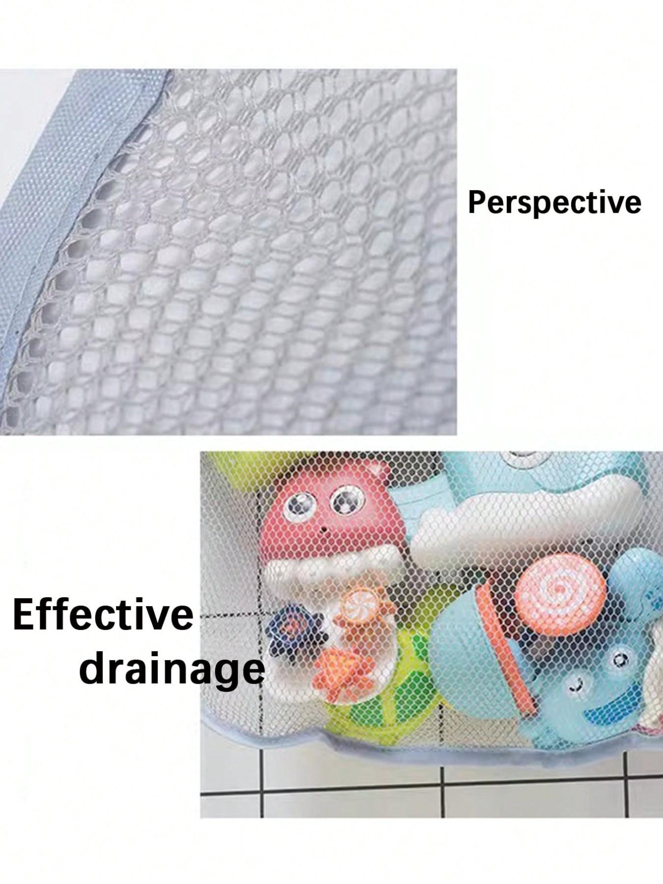 Waterproof Bathroom Toy Net Bag, Cute Duck Suction Cup Hanging Storage Bag, Multi-Use Organizer for Kitchen, Bath, Living Room, Gifts