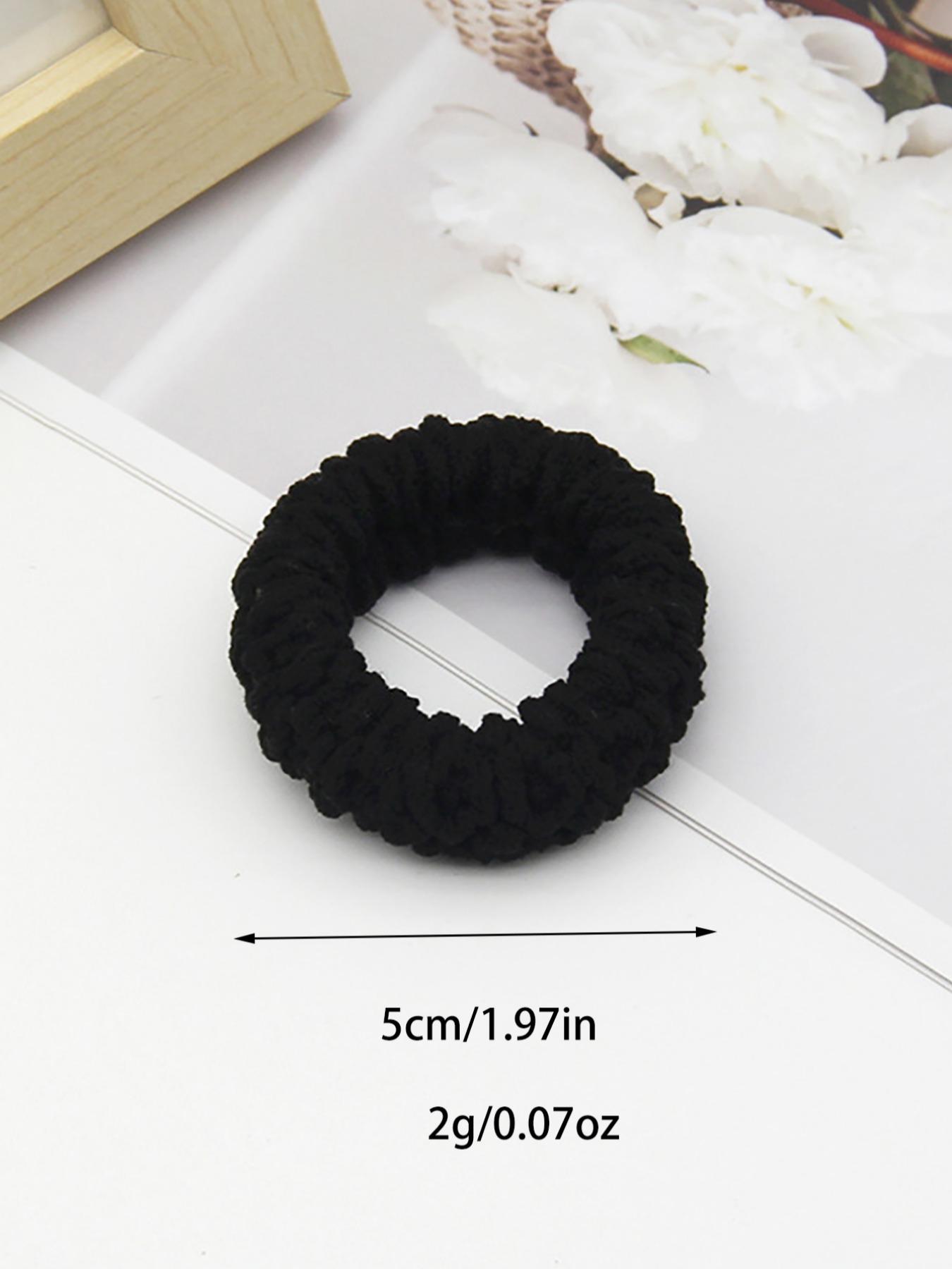 Solid Color Hair Tie, High Stretch Hair Tie, Hair Accessories for Women & Girls, Minimalist Headwear Suitable for Thick Hair, Rubber Band, Scrunchie