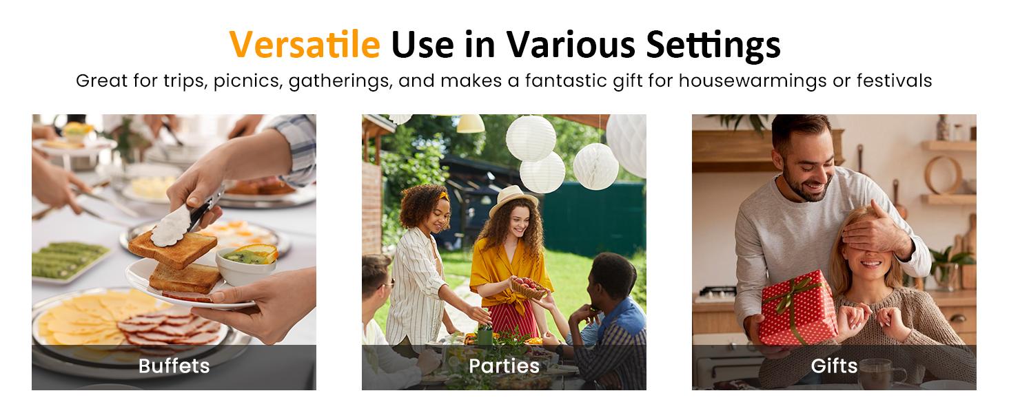 Sunvivi Small Slow Cooker 4QT, Mini Food Warmer with 3 Heating Settings, Removable Ceramic Pot, Dishwasher Safe Glass Lid