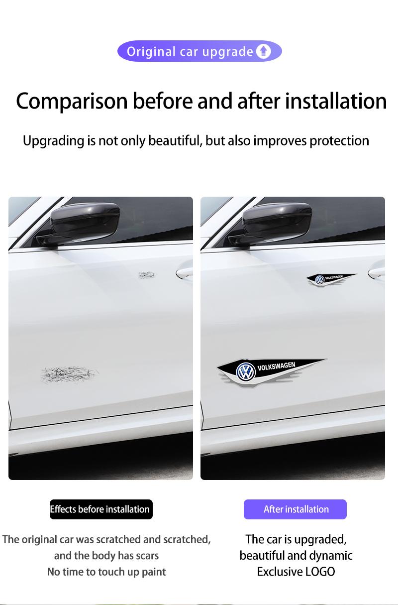 Car Body Decal Stickers Styling Emblem Accessories For VW Atlas Jetta Touareg Variant Golf Polo GTI Taos Nivus Passat Tiguan Arteon Taigo Caddy Sharan Beetle CC Amarok Transporter Caravelle Crafter Touran Scirocco Virtus