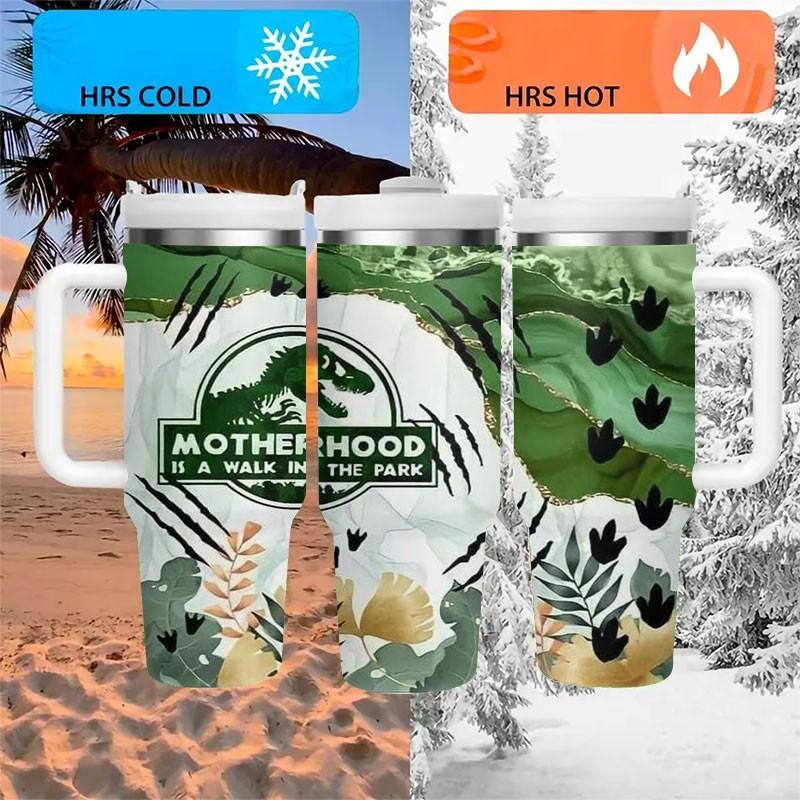 1pc Dinosaur Water Cup, Insulated Travel Mug, Leak-Proof Reusable Bottle, BPA-Free, Outdoor & Daily Use, Multiple Styles Available