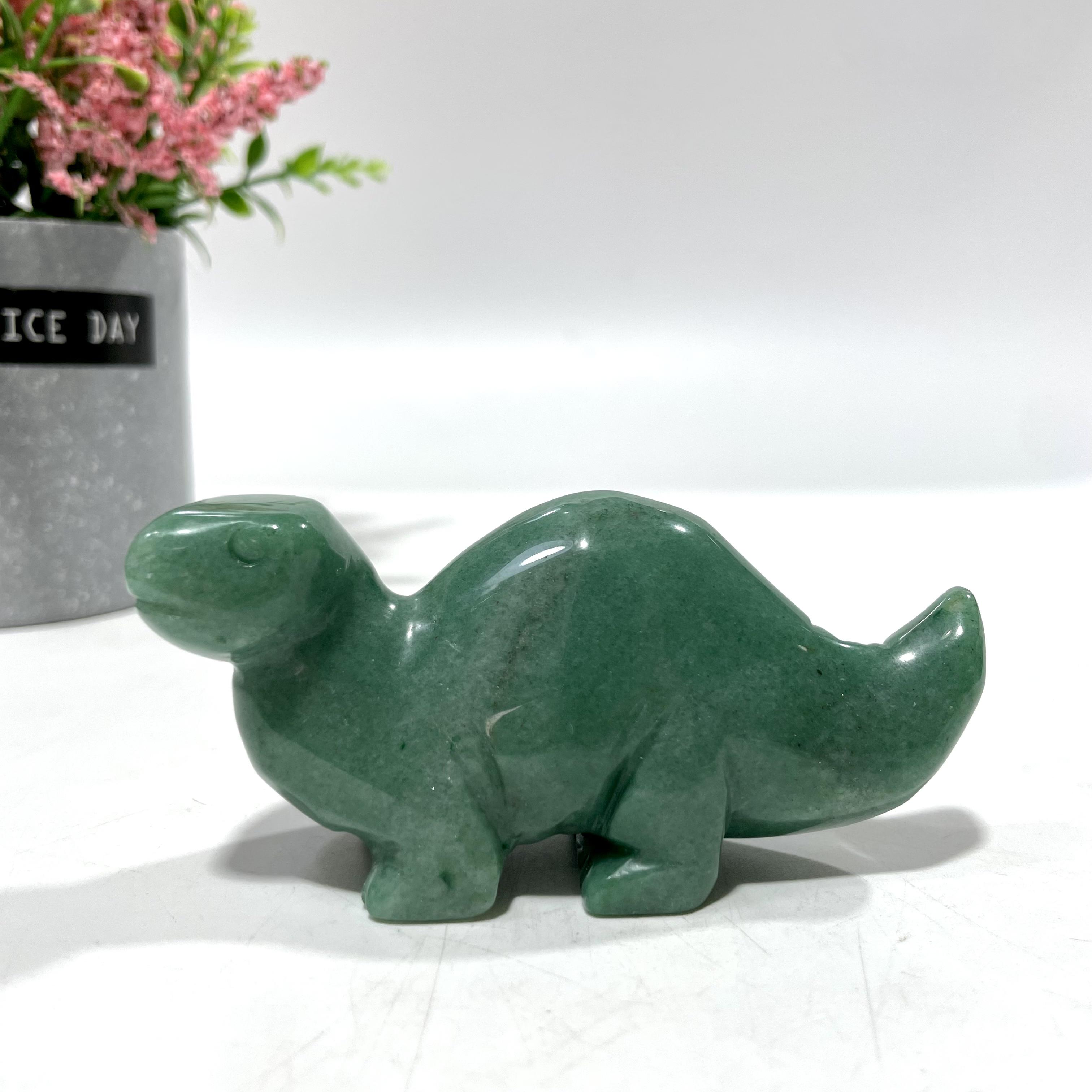 Green Aventurine Animal Crystal Carvings Flower Fairy Cat bird Tortoise Dolphin Bear Fish Seal Dinosaur Rhinoceros Frog Shark Carvings Healing Stones Natural Stone Chakra Balancing Reiki Home Office Decor From IG Crystal