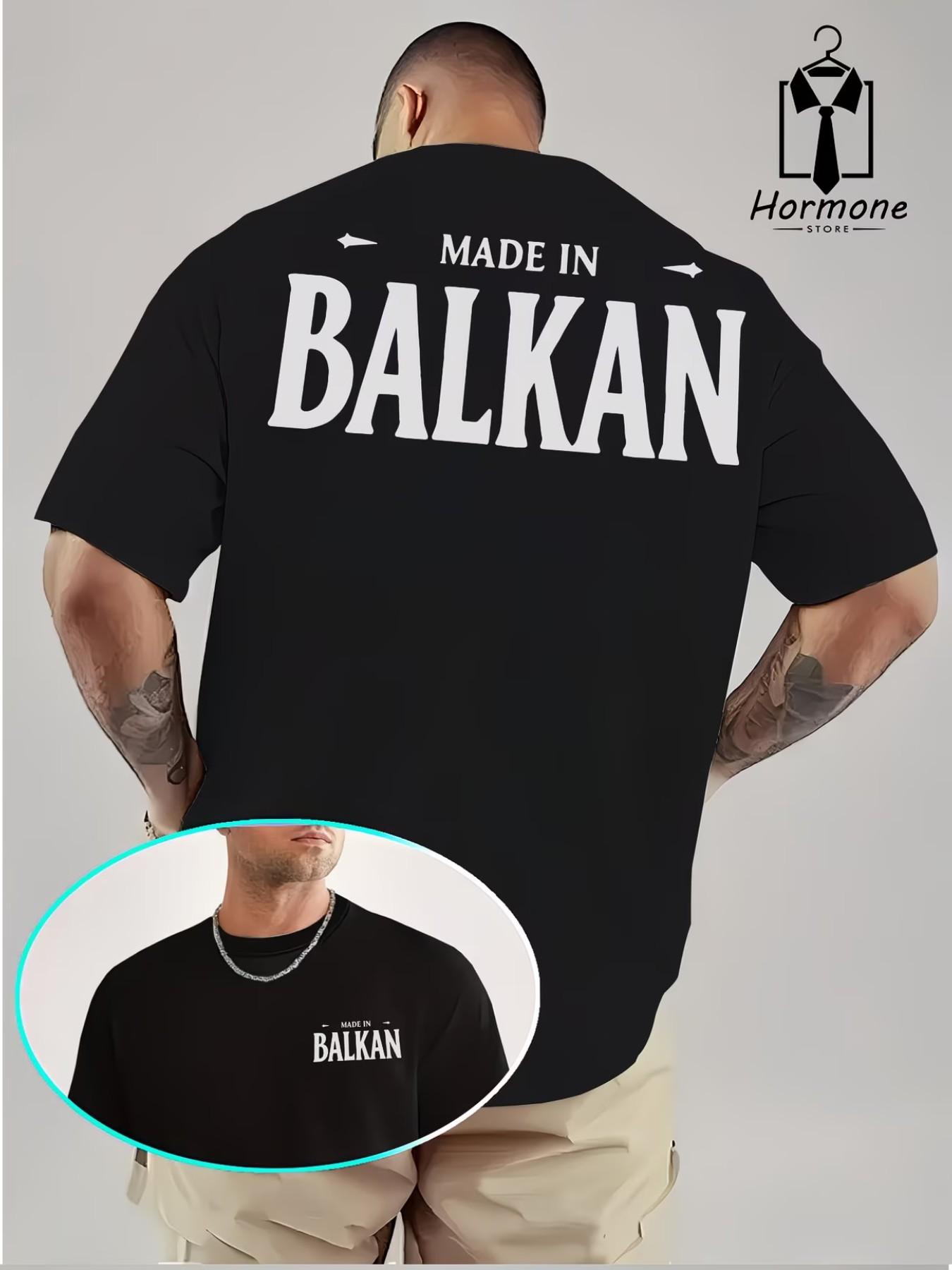 Balkan Style Graphic Tee, Unique Fashion for Trendy Men, Casual Long Fitted H-Type Shirt, Must-Have for Cultural Enthusiasts
