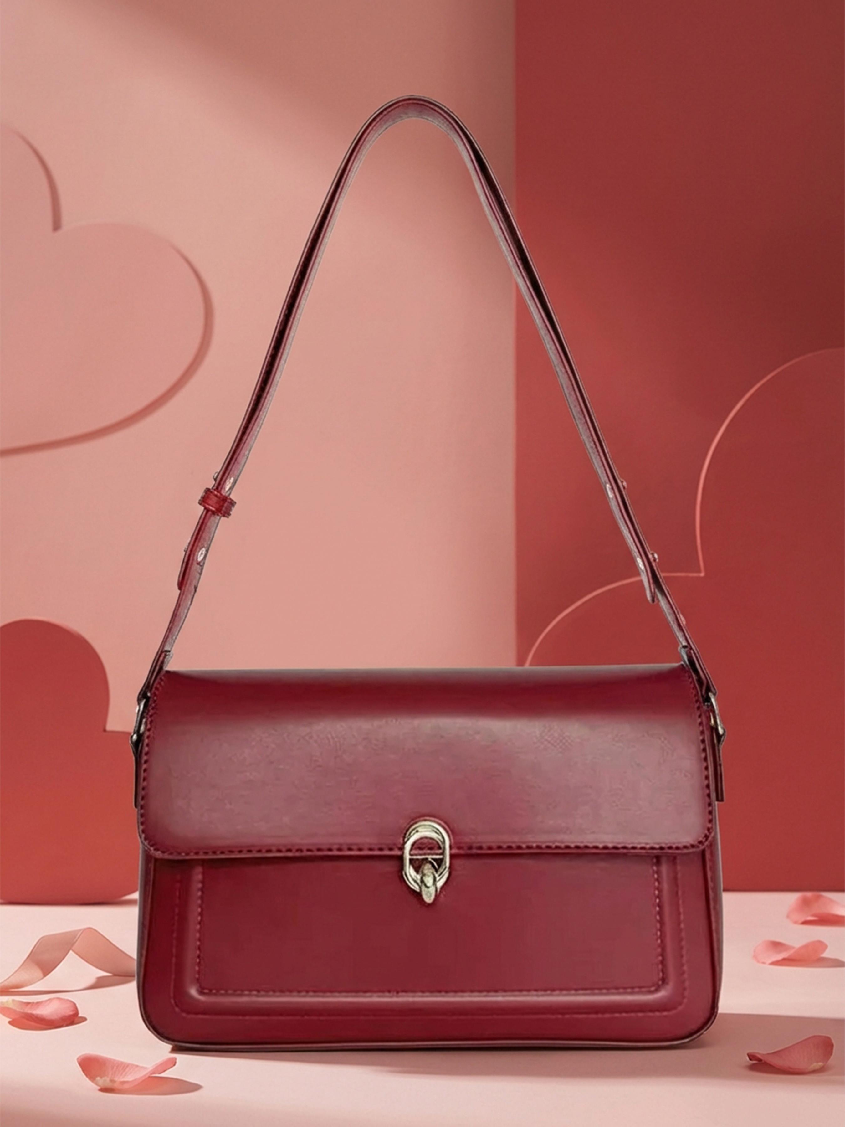 Valentines Day Mini Classic Rectangular Flap Bag, Stylish Shoulder Bag for Everyday Use, Chic Crossbody Design for All Seasons, Pu Leather Crossbody