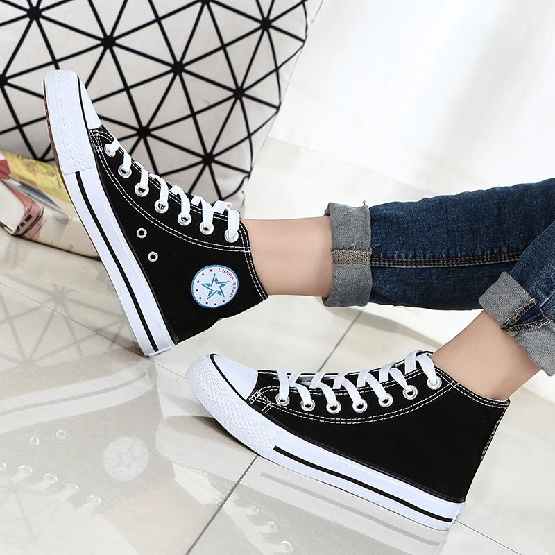 Unisex High Top Canvas Shoes, Classic Design, Versatile All-Season Footwear, Suitable for Various Occasions, Comfortable and Stylish
