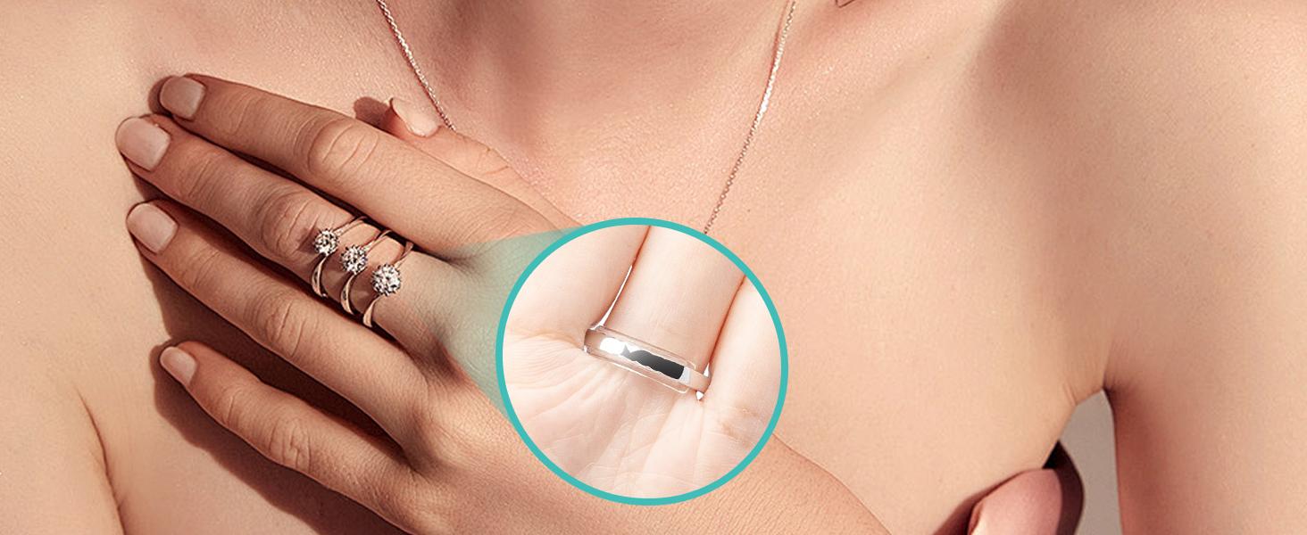 Ring Sizer Adjuster for Loose Rings, 8 Pack 8 Sizes, Ring Size Adjuster, Invisible Ring Guards for Women and Men, Ring Resizer with Polishing Cloth