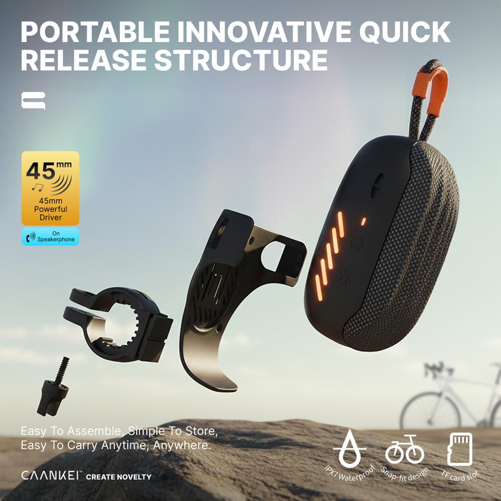 Bicycle Bike Wireless Bluetooth Speaker Portable Mini Waterproof Subwoofer Caixa De Som Sound Box Music Bocina Blootooth Coluna small card clip motorcycle riding bass car outdoor