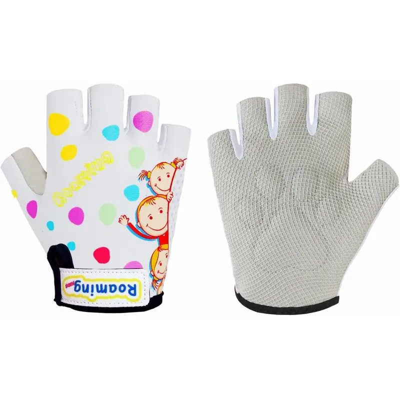 Outdoor sports Kids Half Long Finger Climbing Gloves for Age 1-10 Boys Girls Gymnastics Monkey Bars, Good Grip Control Gloves for Scooter Balance Boards Biking Fishing Outdoor Sports