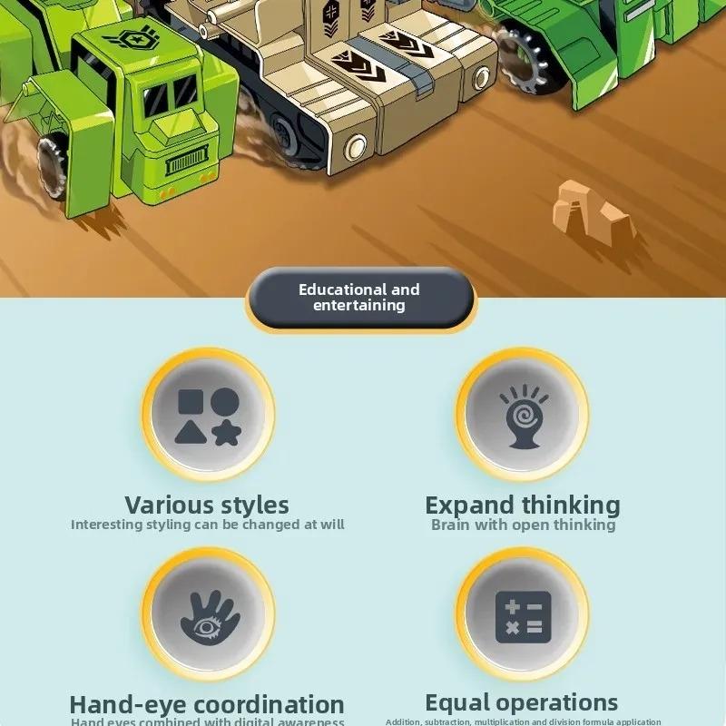 Large Digital Robot Transformer Toy Set Educational Children's Plaything Case Home Building Blocks Action Figure Collectible