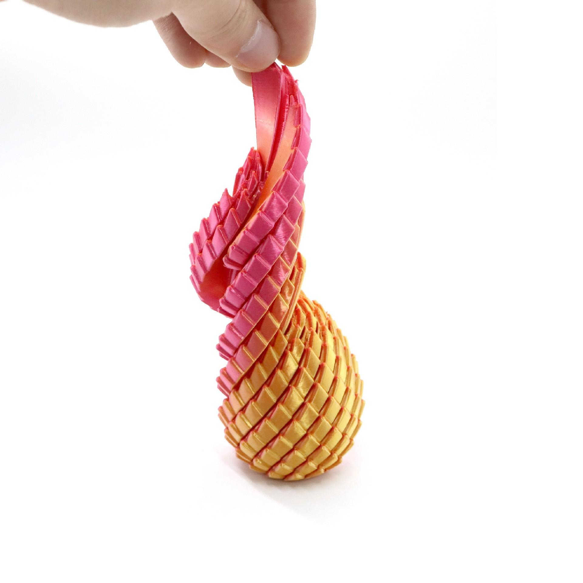 3D Printed Deformable Stress Relief Fidget Dragon Egg, Twister Slime Ball, Perfect Home Decor, Desktop Ornament, Holiday Gift
