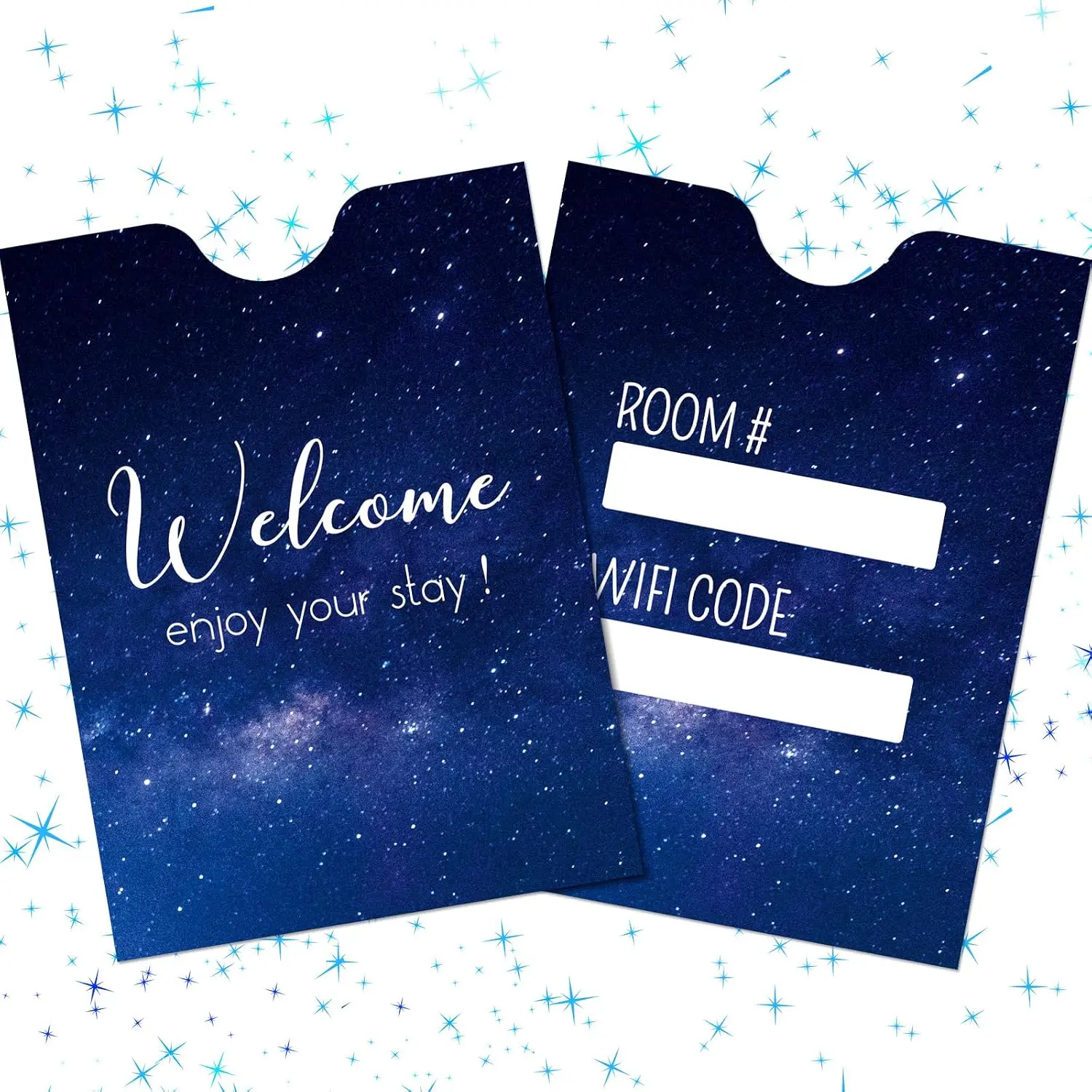 2000 count Envelopes Hotel Key Card Holder Sleeves Credit Sleeve  Holders Hotel Key Card Packet Keycard Envelope Sleeve for Business Office 2.4 x 3.5 Inch(Bright)