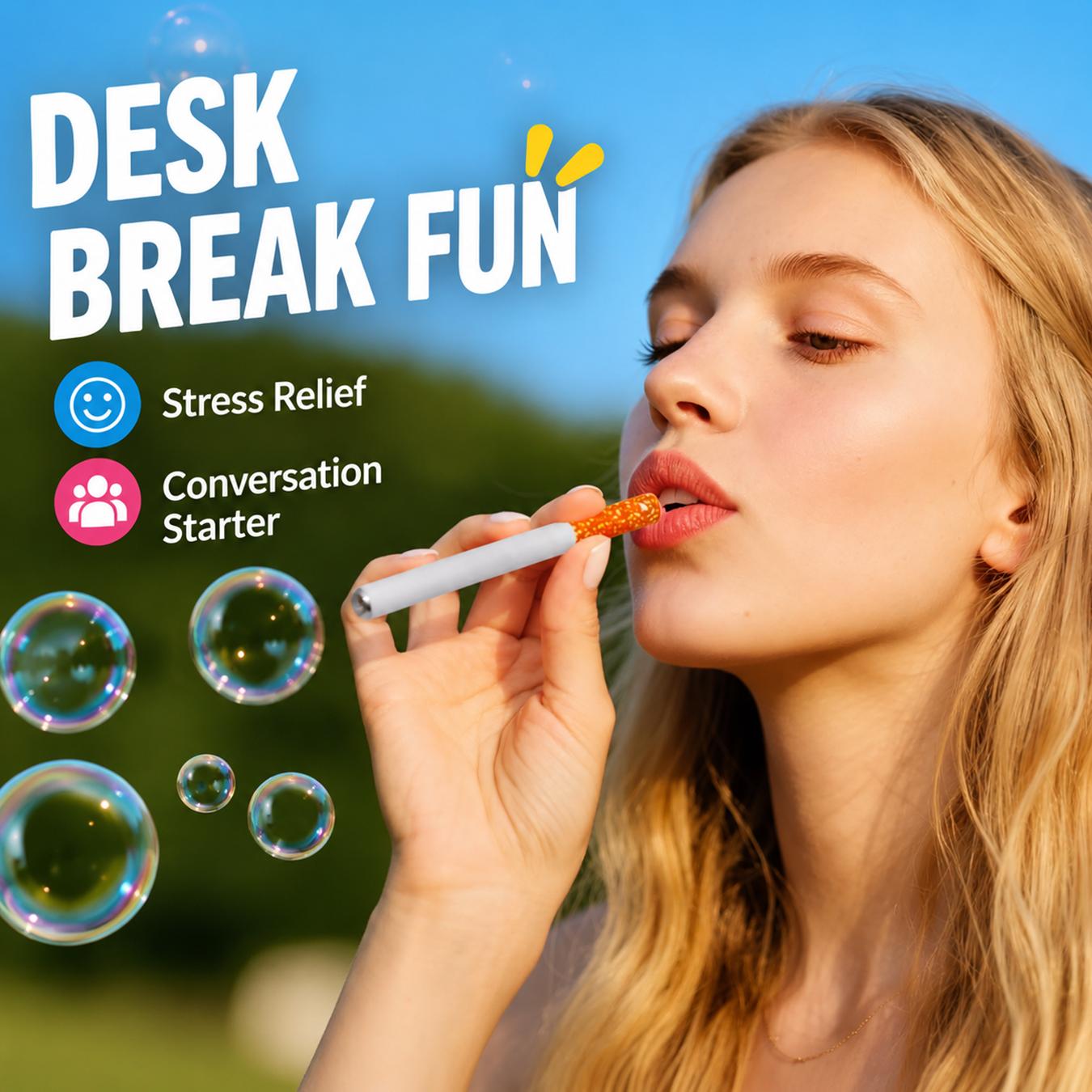 Funny Bubbles Blower with Empty Bottle, Bubbles Blower Relax Funny Mini Stress Relief Reliever & Recyclable, Novelty Style Relaxation Perfect for Parties, Gags, and Lighthearted Entertainment as Birthday or Party Gift Ideas