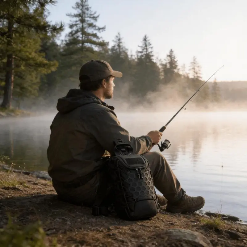 Lightweight Single Shoulder Bag for Adults - Organized Gear, Fly Fishing Lures Storage, Keeps Gear in Place, Easy to Carry for Water Trips, Hiking