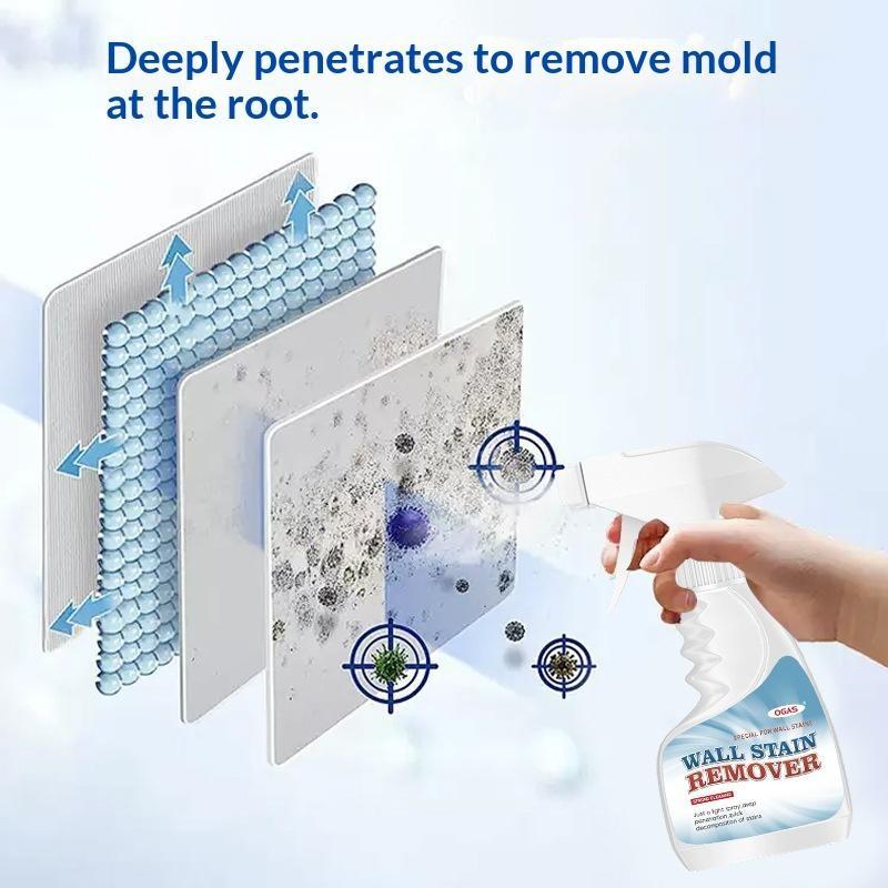 Wall Mold Remover Spray, Home Wall Bathroom Shower Mold Cleaner, Non-Damaging Wall Mold Killer, Powerful Mold Removal Solution