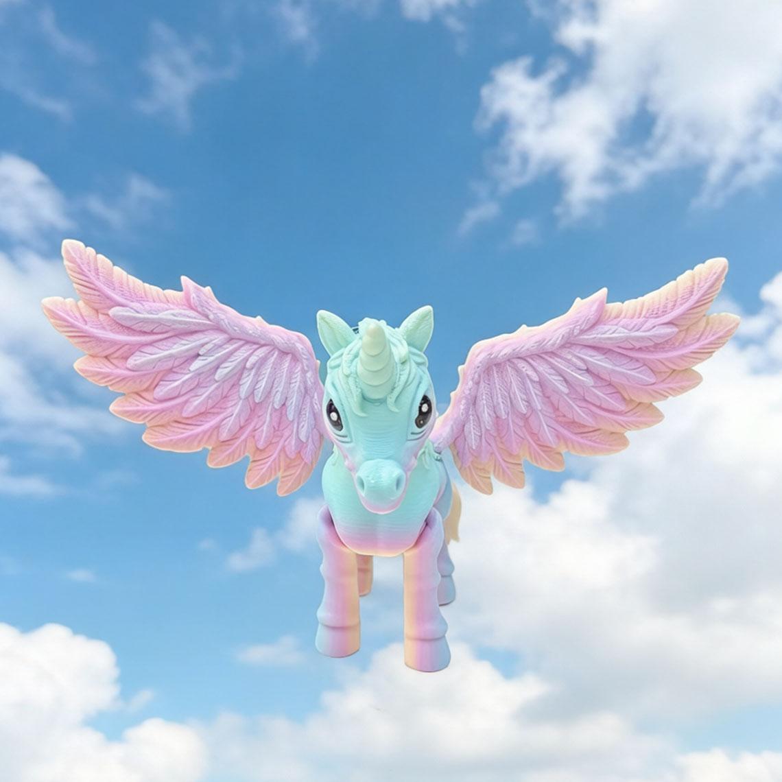 3D Printed Unicorn Figurine | Fantasy Toy | Pink Color Collectible | Gift Toy & Home Decor