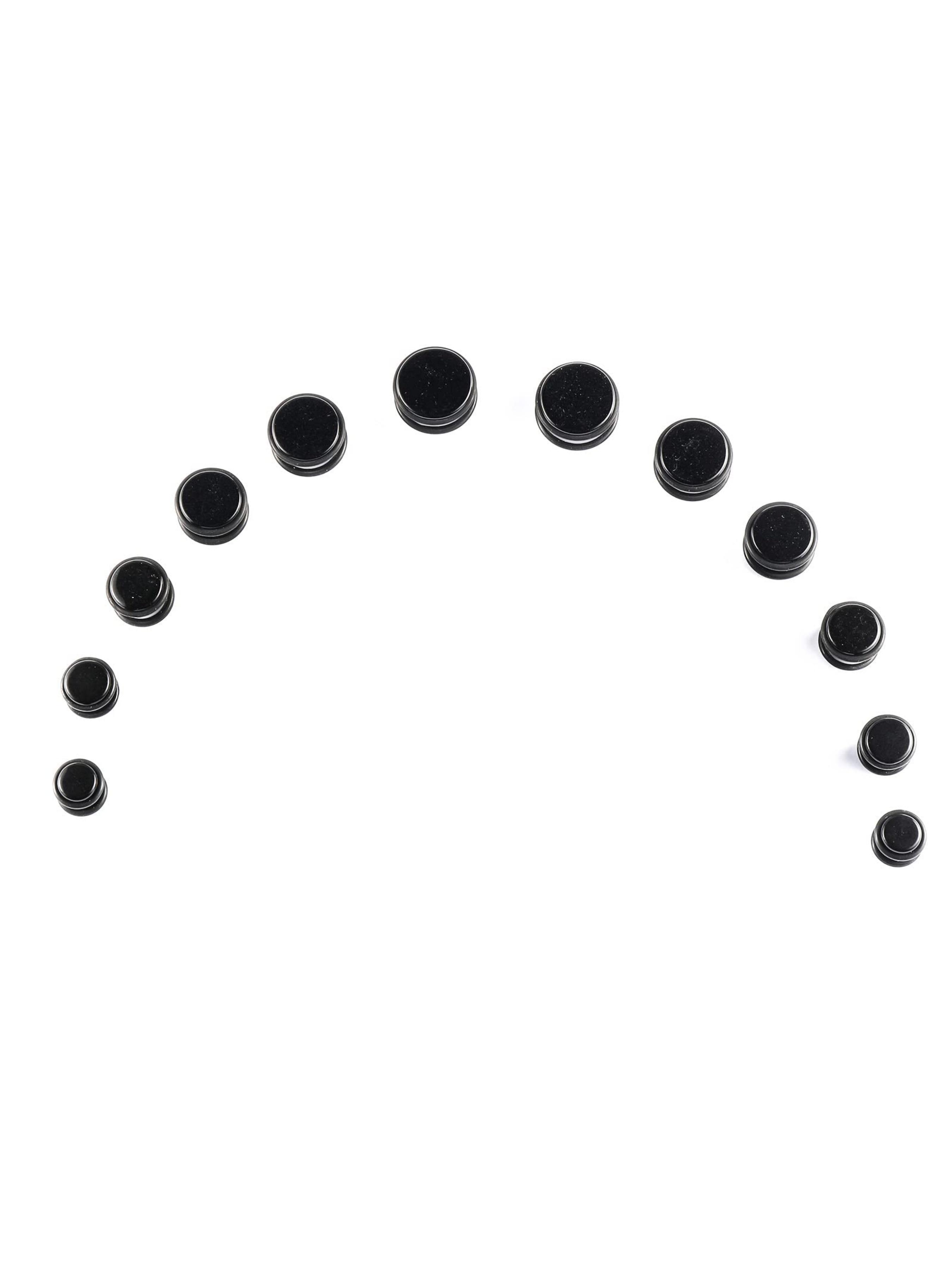 Ear Stretching Kit Gauges 24 Pieces Big Gauges 10mm-20mm Ear Gauges Expander Set Acrylic Ear Tapers and Plugs Body Earring Piercing Kits Black Color