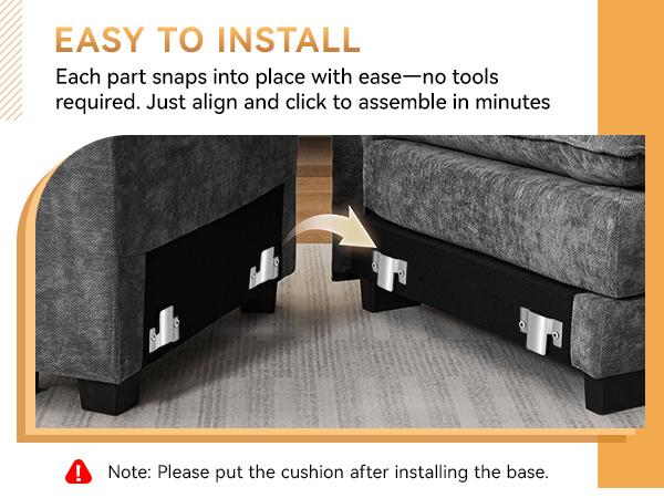 125'' U Shaped Cloud Modular Sectional Sofa with Chaise Lounges, Chenille Upholstered Comfy Couch with Storage Console, USB Charging Ports & Cup Holders, Modern Deep Seat Sofa for Living Room, Beige