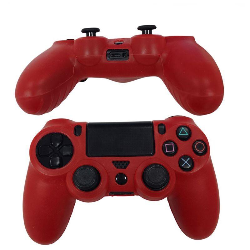 2PCS, PS4 game controller silicone protective cover, suitable for PS4 controller, silicone protective cover, non-slip and drop-resistant design, durable, suitable for gamers accessories