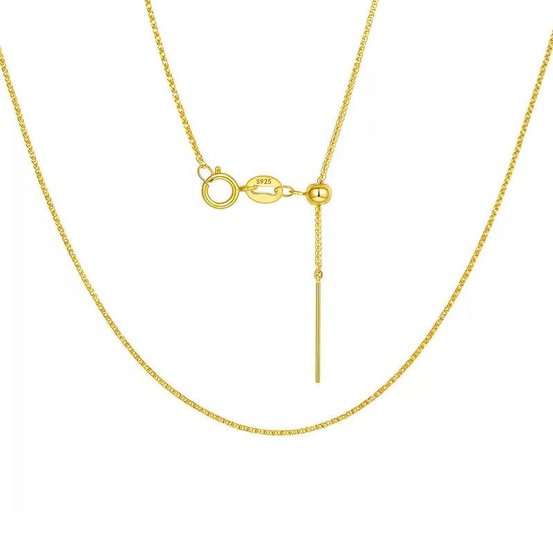 Universal Boxed Chopard Chain 40-55cm Long Chain, with Small Hole Pendant DIY Necklace Universal Chain Gift for Girlfriend