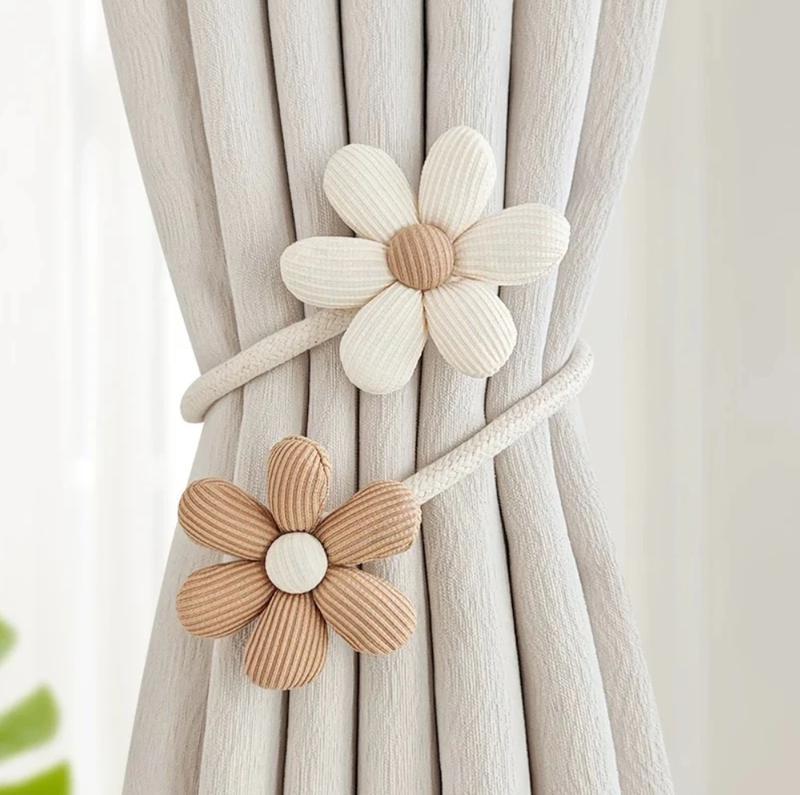 Inovaday 2pc curtain tieback, binding ropes, binding straps,magnetic decorative simple gauze curtain fixed binding Tieback