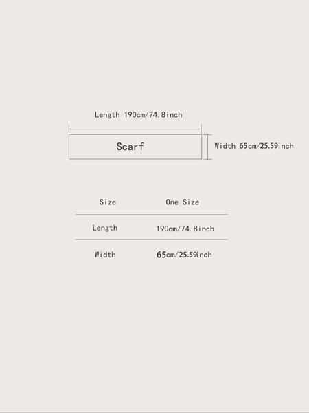 Women's Fashion Elegant Plaid Scarf with Fringe Decoration, Soft Warm Shawl for Fall & Winter, Stylish Accessory for Women and Girls, Blanket Scarf