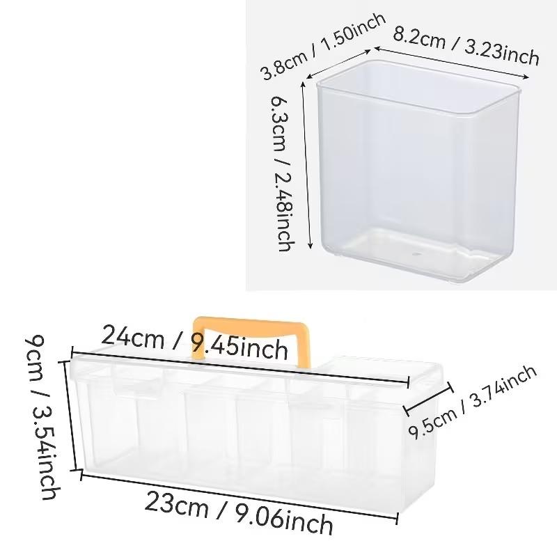 Detachable Layer Tool Storage Box, Multifunctional Plastic Hardware Organizer, Compact Portable Case for Home Garage Car Tools Management, Toolbox Storage Box