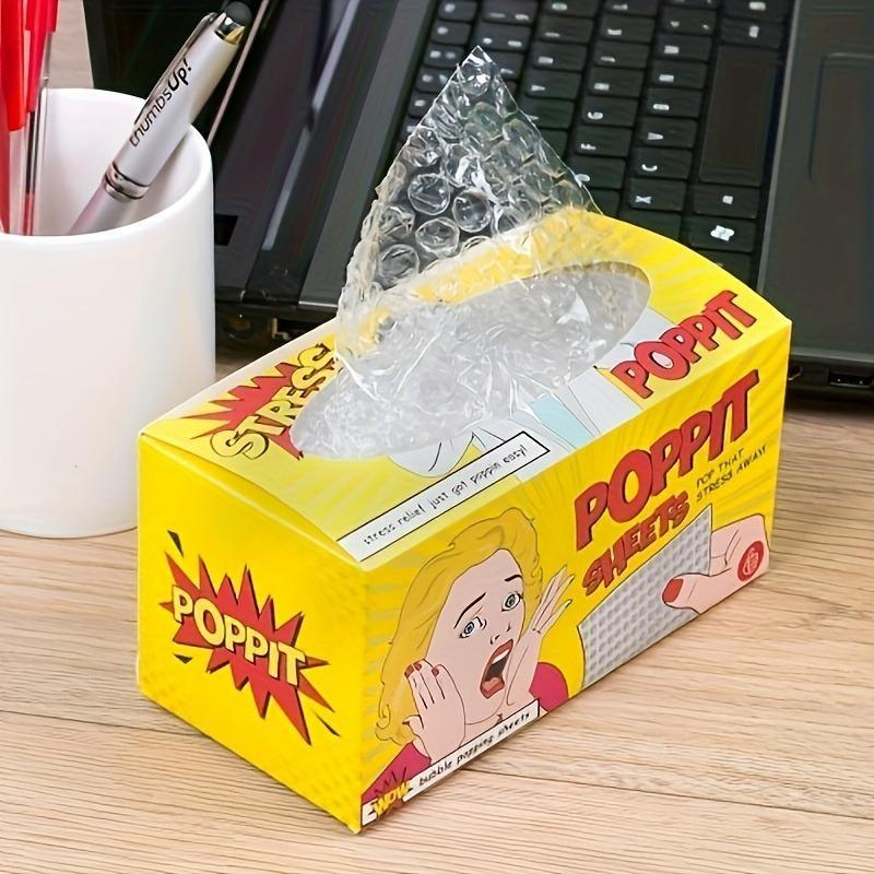 Stress Relief Bubble Wrap Sticky Notes Set, Desk Stress Reliever Tool, Office Party Stress Relief Supplies, Christmas Halloween Gift