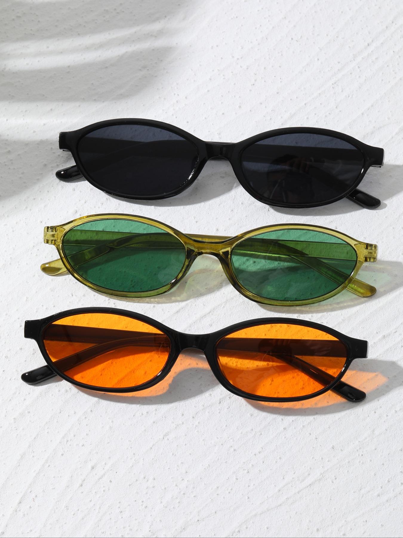 Vintage Oval Women's Sunglasses for Driving, Vacation, and Music Festivals, Stylish Retro Eyewear for Casual Outings, Fashionable Sunglasses, Trendy Vintage Sunglasses