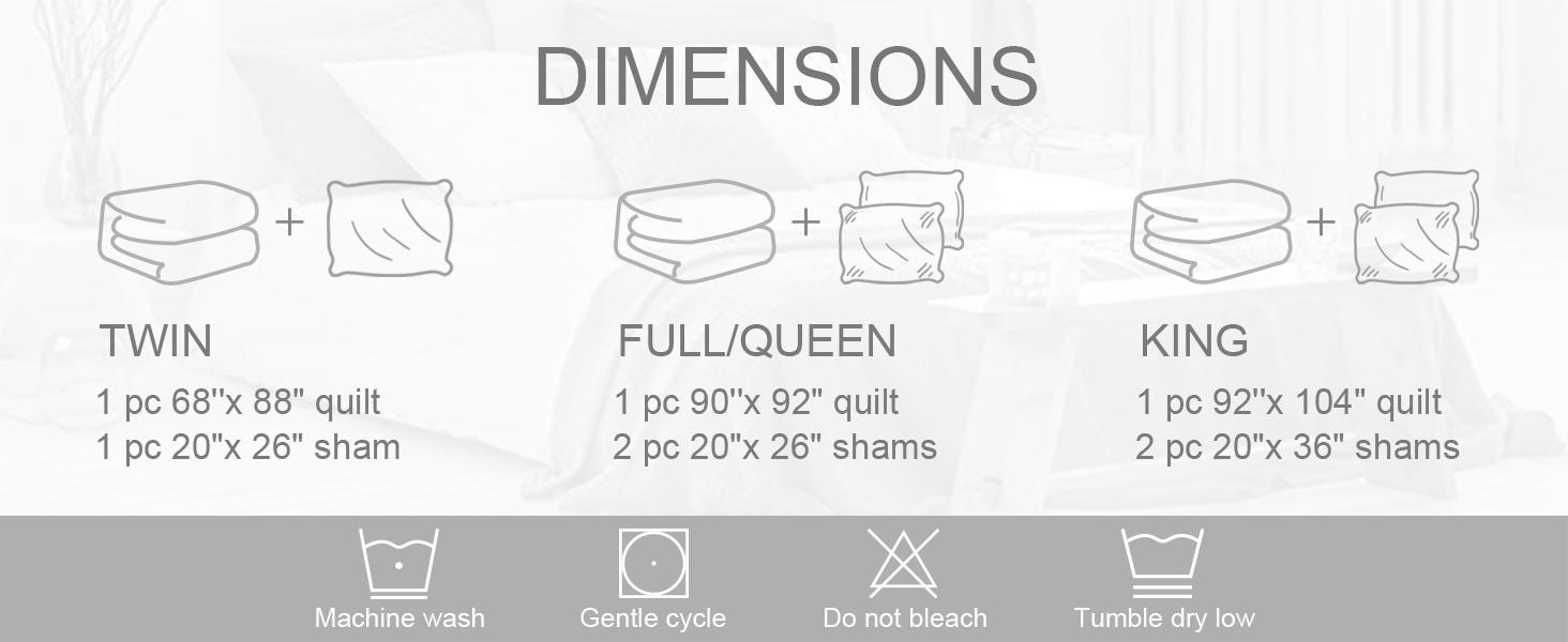 Whale Flotilla 3 Piece California King Size Quilt Set, Soft Embossed Bedding Set, Lightweight Bedspread Coverlet with Boho Vintage Pattern, Reversible Bed Cover for All Seasons soft microfiber luxury  bedding  set