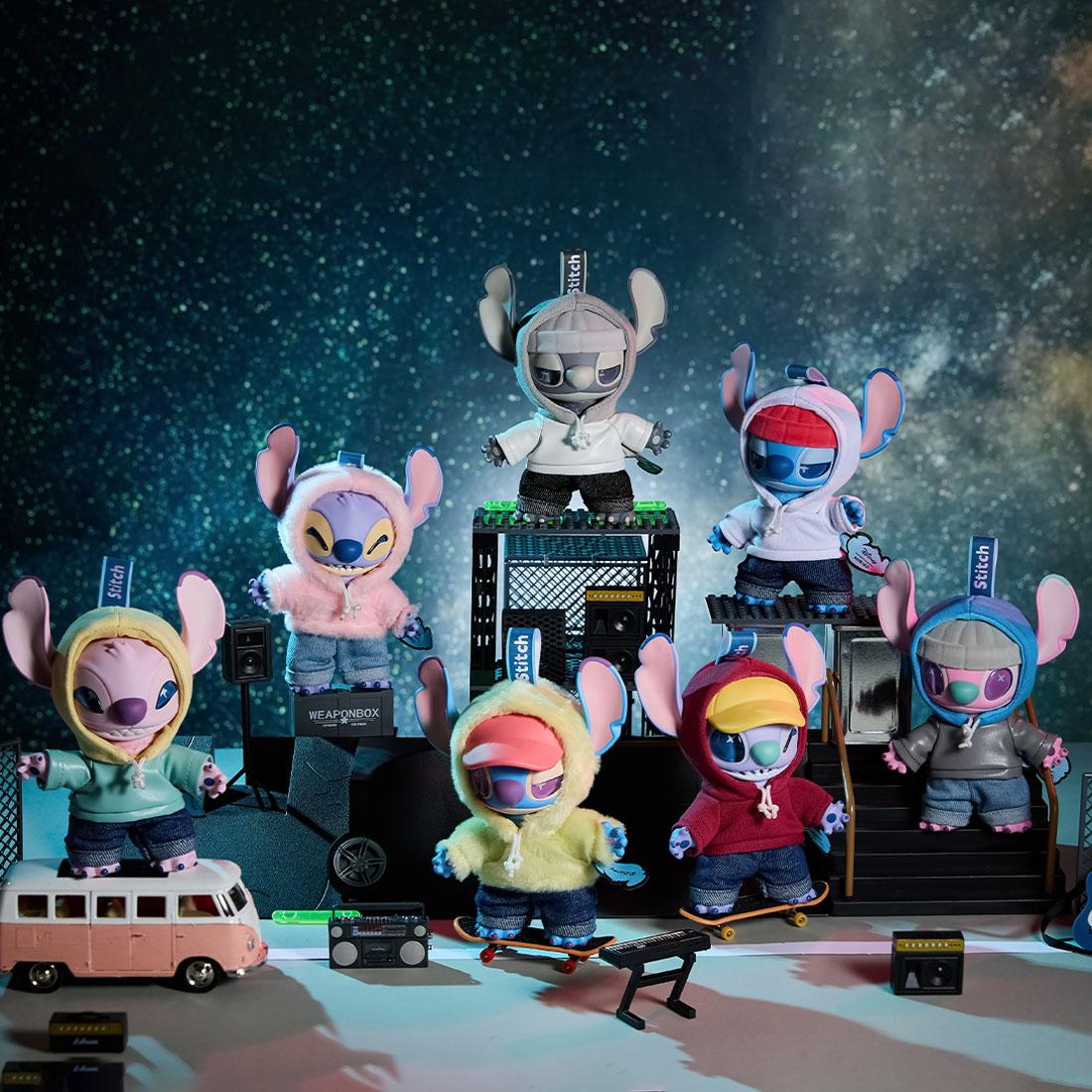 Disney Stitch Gen Z Blind Street Style Box Stylish Trendy Cyberpunk Urban Keychain Soft Niche Lover Vinyl Plush Bag Charm Decor Backpack Clip Cute Surprise Toy for Kids Teens and Collectors Valentine Gift for Girlfriends