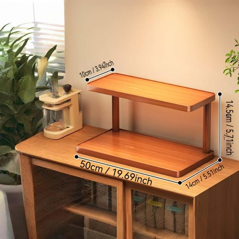 Desktop Tea Cup Storage Rack, Small Antique Display Shelf, Oriental Yixing Teapot Stand, Tea Set Placement Holder