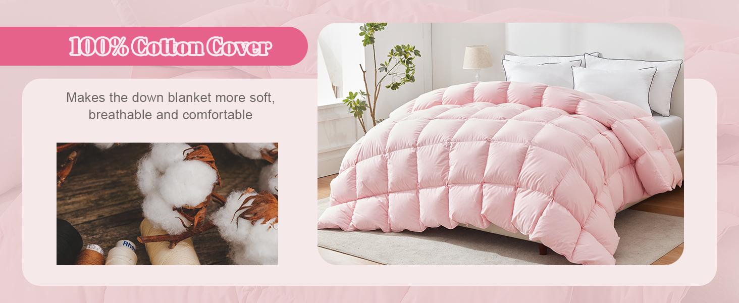 【Deals for you days】Cosybay Luxurious Goose Down Comforter with Extra Filling for Winter, Made with T300 Super Soft Fabric, Featuring Fluffy Goose Down And Feather Filling, Part of a Luxury Hotel Series Duvet Bed Linen Puffed Quilt