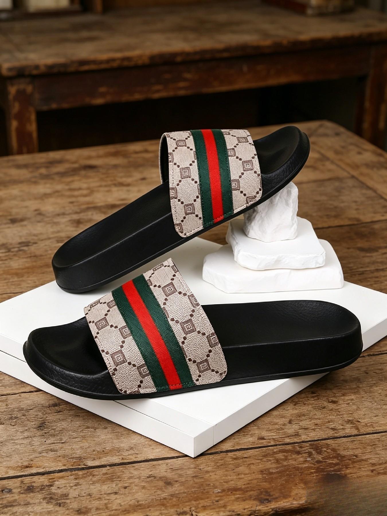 Summer Slippers for Men, Trendy Soft Sole Outdoor Sandals, Large Size 2026 Couple Style, Random Print, All Seasons
