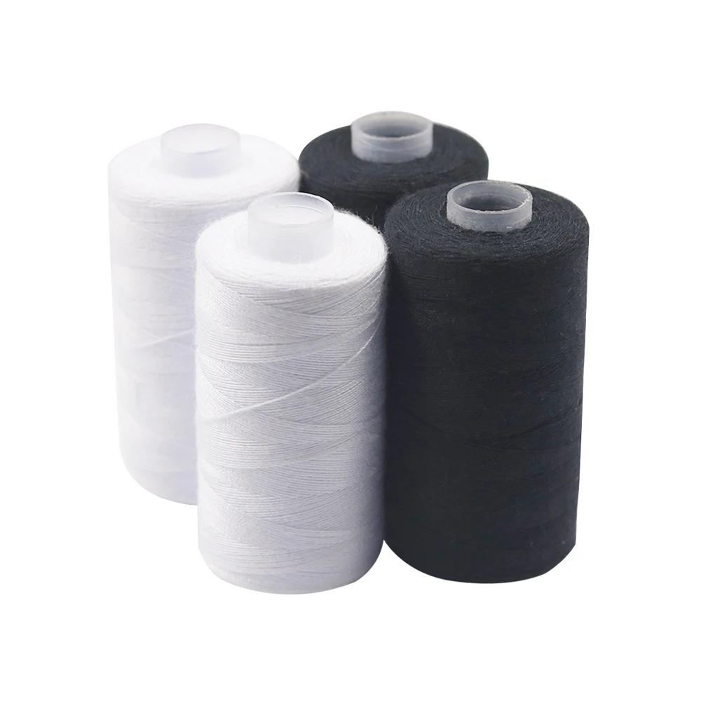 4 Pack Durable Polyester Thread 500m, Generous Length, Strong Sewing Threads for Clothing, and, Ideal for Sewing Supplies, Sewing Machine Thread