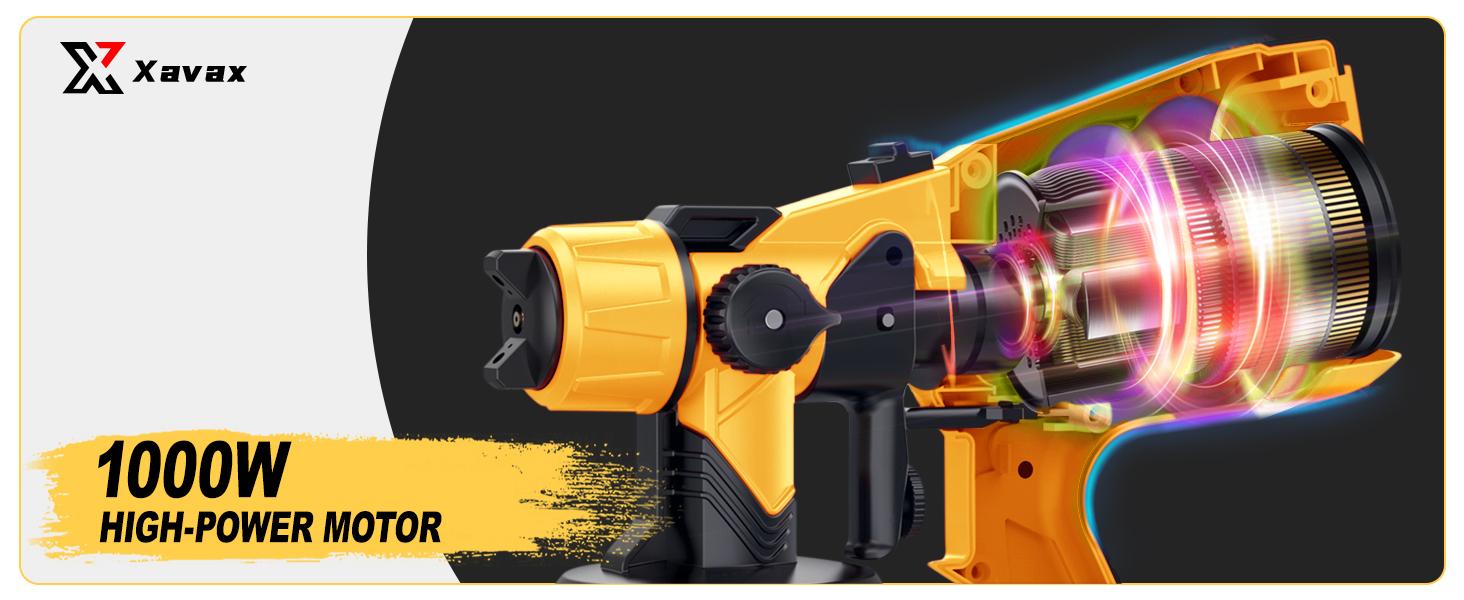Paint Sprayer 1000W High Power Electric Spray Paint 1400ml High Capacity Container Easy to Clean for Paint Sprayer for Furniture Garder Chairs Fence Walls Door Etc