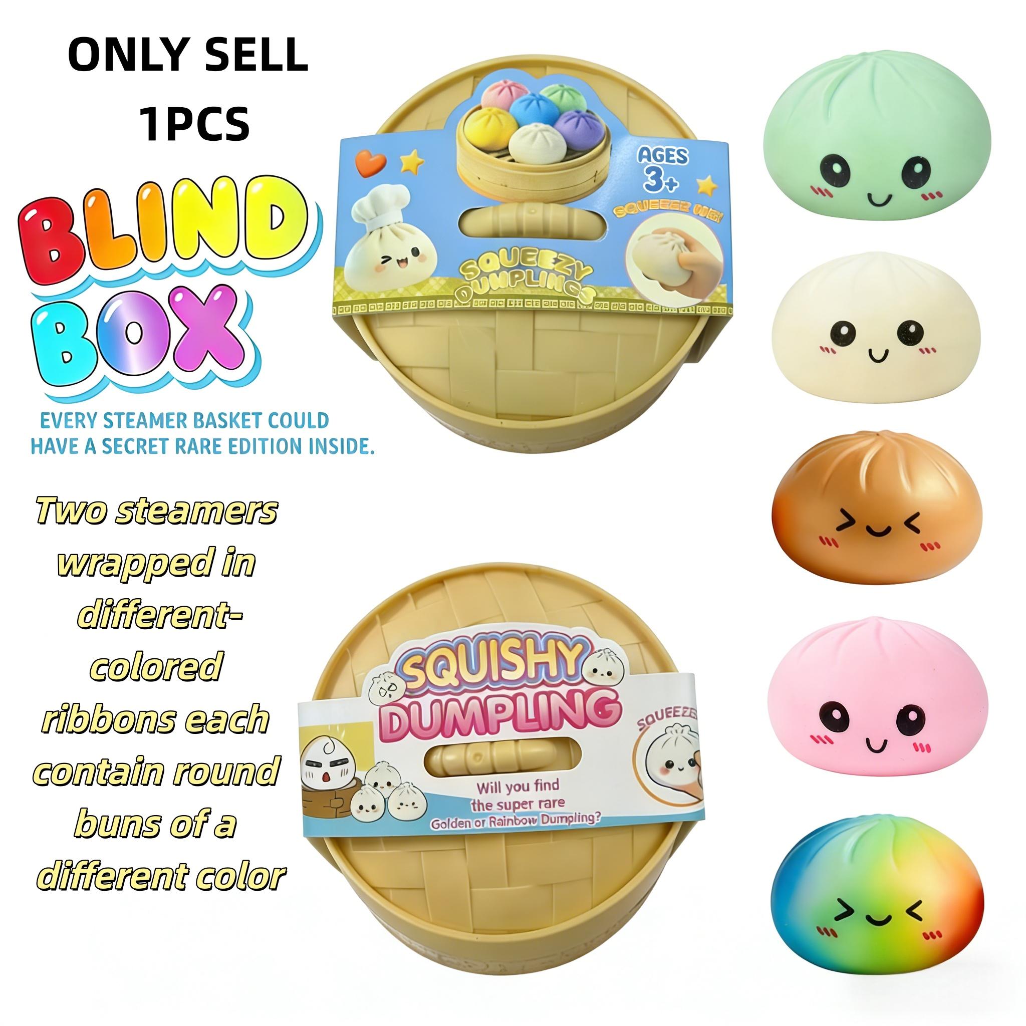 Expressive Big Dumpling Soft Toy Blind Box Mysecret Bun Stress Relief, Soft Tpr Material, Surprise Open, Perfect Gift for Kids, Squishies