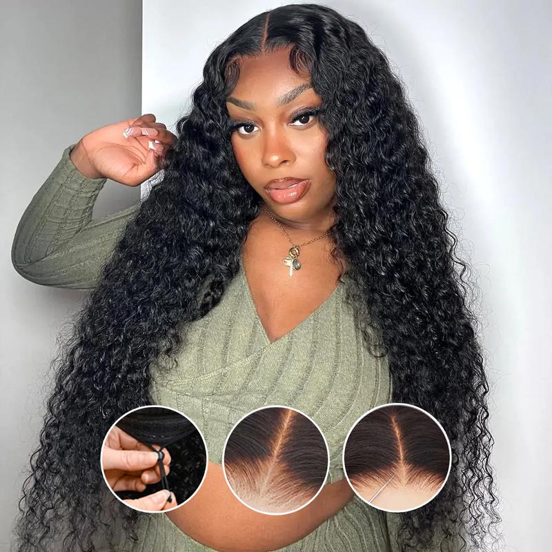 Tahikie 99J 7x6 Glueless Transparent Lace Front Wigs Human Hair Burgundy 13x6 Deep Wave Front Wigs Pre Cut Bleached Ready to Go Glueless Wig For Women FallFreshness