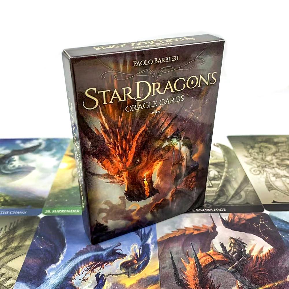 Powerful Dragon Tarot Deck, Fun Destiny and Divination Board Game, Mystery Oracle Cards for Prediction and Insight, Easter Halloween Christmas Gift