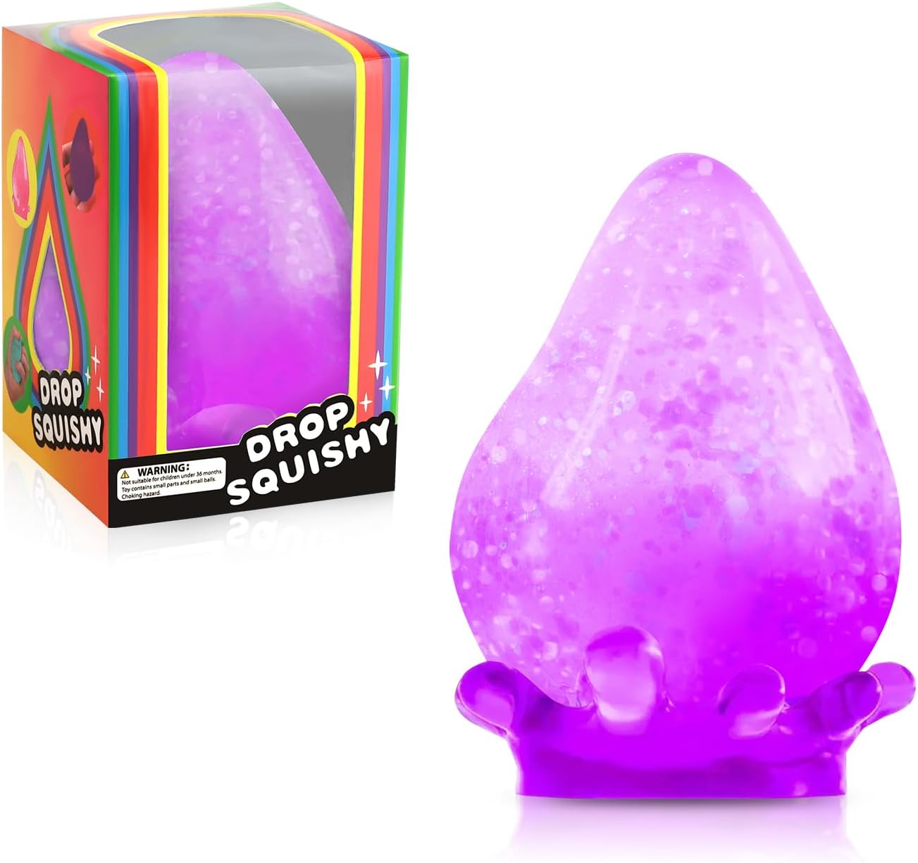 Dream Water Drop Squishy Toy Squeeze Toy Sensory Stress Relief, Slow Rebound,Ideal for Autism Kids,Unisex