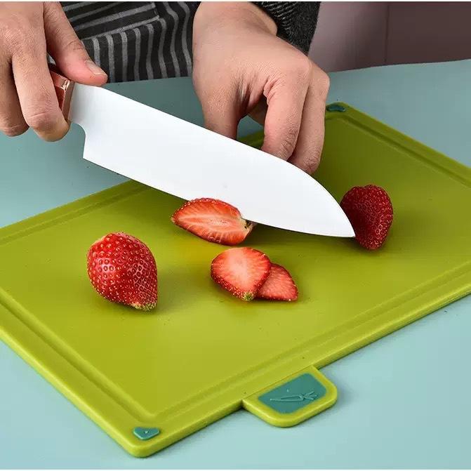 Color Coded PP Plastic Cooking Cutting Board Set Kitchen Multi Functional Chopping Boards for Fruits Vegetables Meat Dishwasher Safe Non Toxic