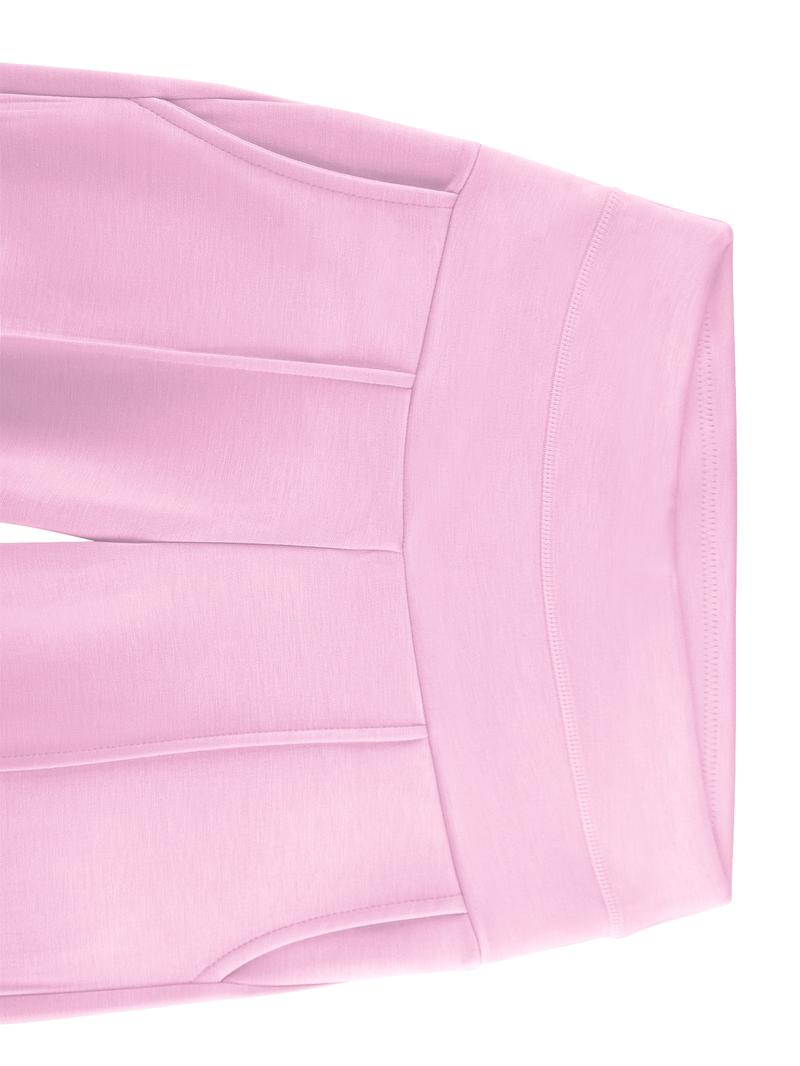 Women's Plain Loose Straight Leg Pants, Wide Leg High Waist Sportswear with Pockets, Comfortable Casual Daily Wear