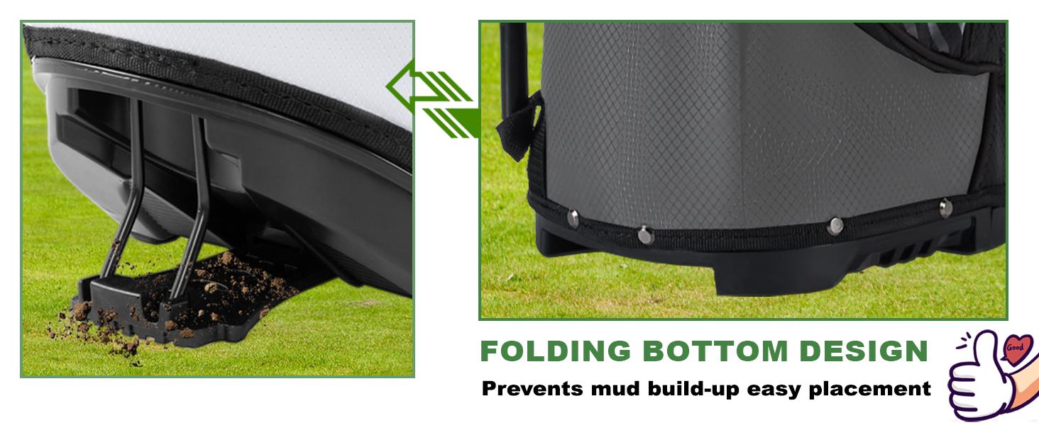 UNIHIMAL Golf Stand Bag with 8 Way Top Dividers, Golf Bags for Men Women, Lightweight Club Bags with Multiple Pockets, Dual Straps