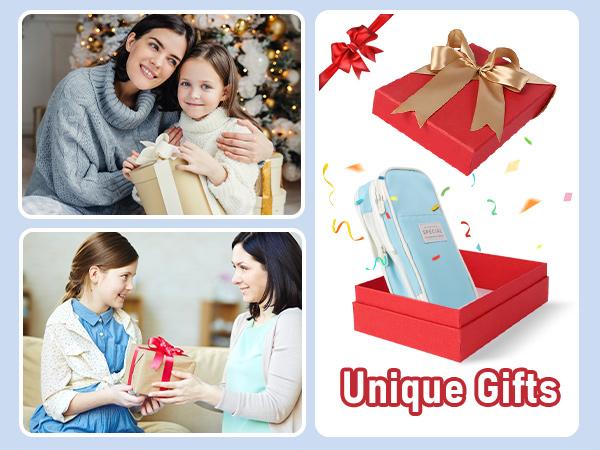 Nicpro 45PCS Aesthetic School Supplies Set with Big Capacity Pen Case Pastel Mechanical Pencils 0.5 0.7 0.9 2mm 24 Lead Refills Erasers for Teens Girls - Writing Stationery