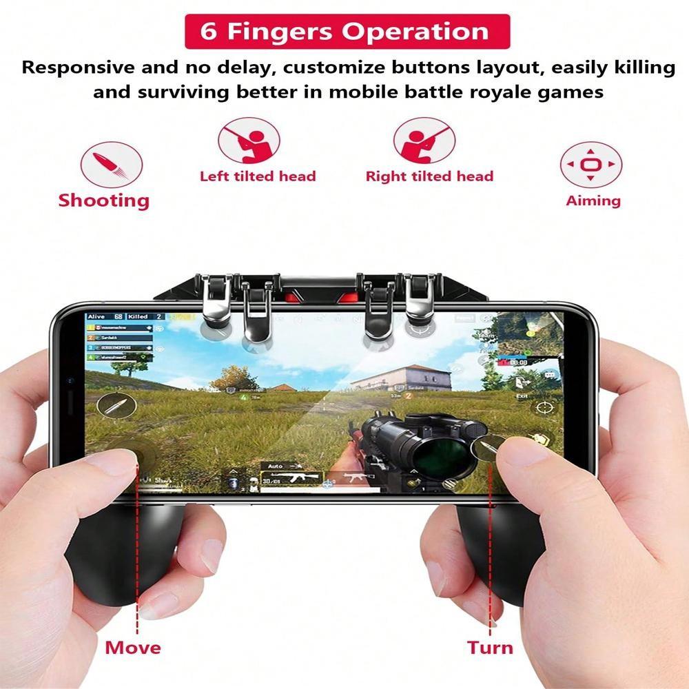 Mobile game controller for iOS and Android mobile phone trigger for games game grip Universal Joystick gamepad shooting aiming key suitable for 4.7-6.5 inch mobile phones