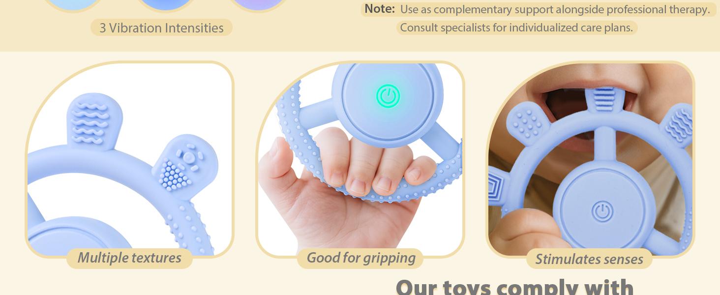 Vibrating Sensory Chew Toy, Sensory Chew Toys for Autistic Children & Vibrating Teether for 10 Month Old, USB Chargeable & 3X Vibration Settings. Supporting Toddler Travel Essentials, Autism Sensory Products Vibrating Sensory Chew Toy, Sensory Chew Toys for Autistic Children & Vibrating Teether for 10 Month Old, USB Chargeable & 3X Vibration Settings. Supporting Toddler Travel Essentials, Autism Sensory Products