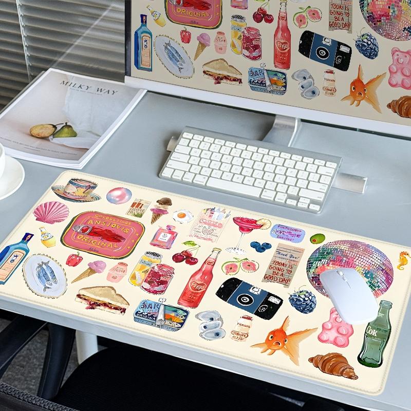 Vintage Sticker - Style Gaming Mouse Pad Extra Large Computer Mouse ...