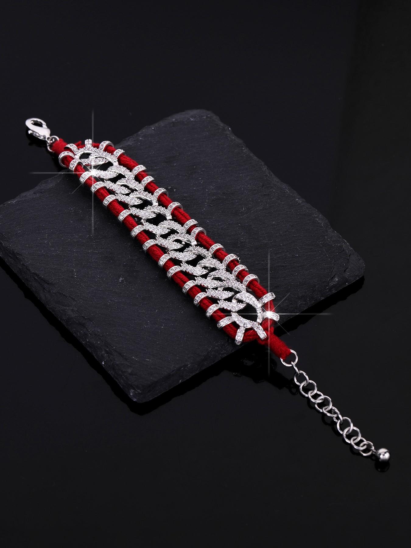 Luxury Vintage Full-Diamond Wool Braided Bracelet | Niche High-End Colorful Crystal Design | Exotic Jewelry | Perfect for Stylish Sister Matching & Street Looks