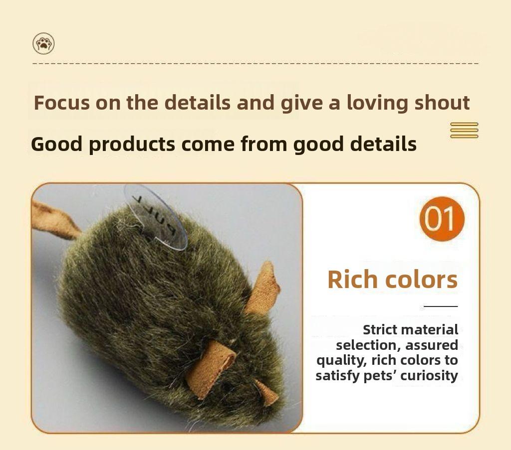 2-Pack Cat and Dog Toys - Cat Toy Mouse with Simulated Sound to Entertain Cats, Pet Supplies for Cats to Consume Energy, Bite Mouse Suitable for Indoor and Outdoor Use